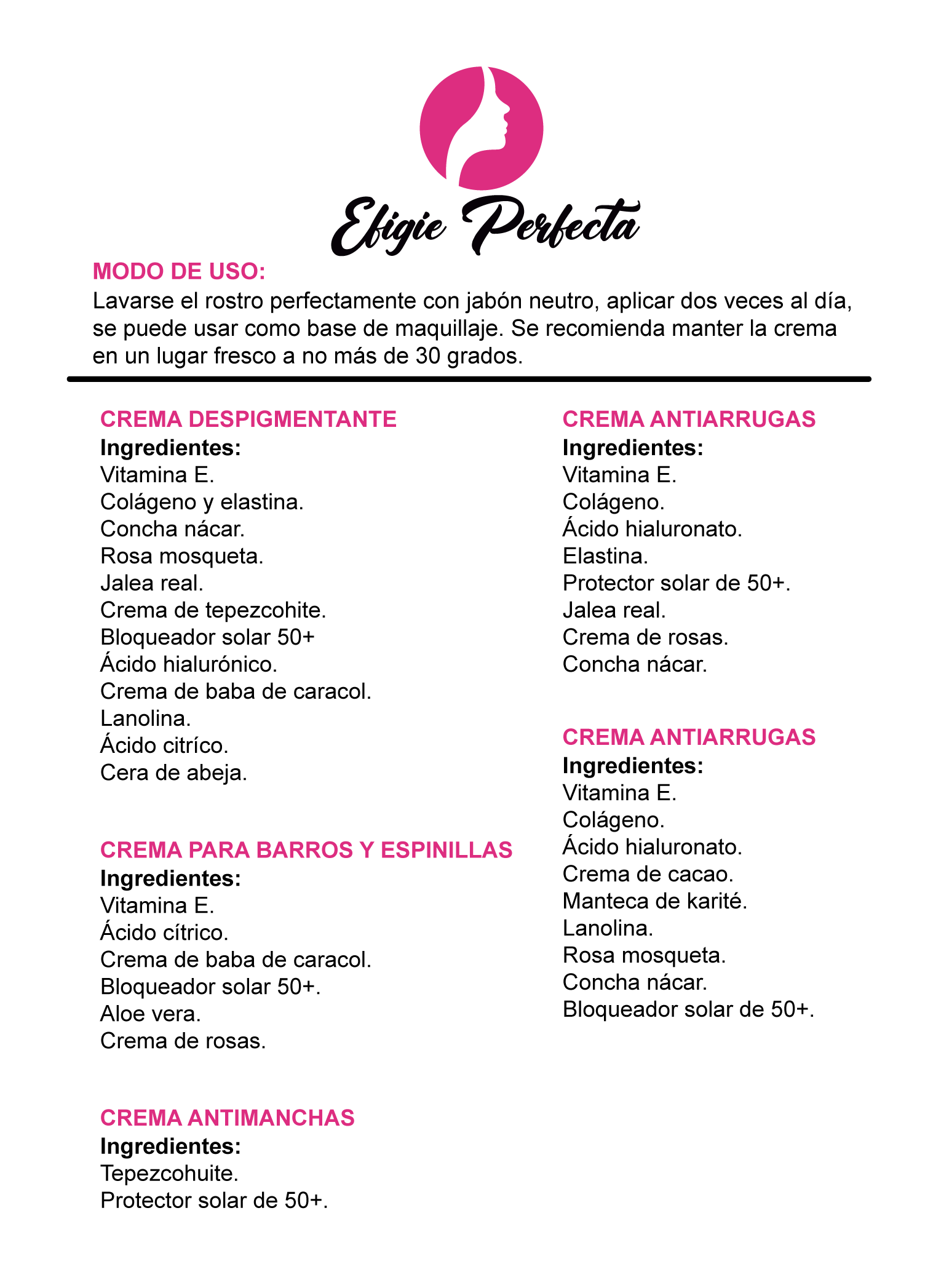 Ingredientes naturales